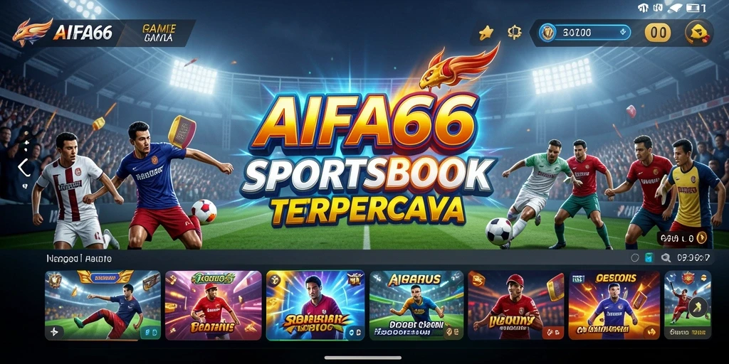Screenshot AIFA66 menampilkan fitur sportsbook dan antarmuka taruhan yang menarik.