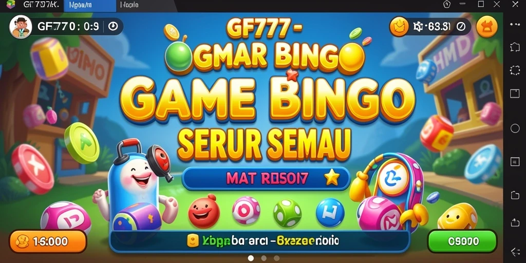 Tampilan gameplay seru dalam GF777 yang penuh warna.