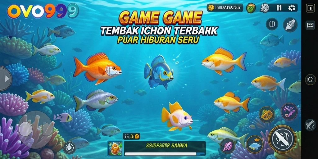 Tampilan gameplay OVO99 yang menarik dan penuh aksi Tembak Ikan.