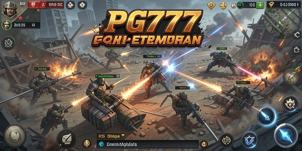 Menampilkan serunya gameplay SLG di PG777 dengan strategi dan pertempuran yang menegangkan.