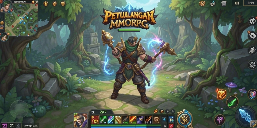 Tampilan gameplay epik di ZK7 dengan pertempuran seru.