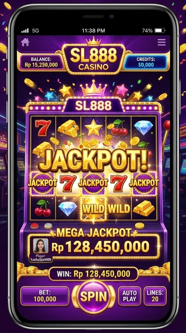 Screenshot fitur pencarian aplikasi di sl888.